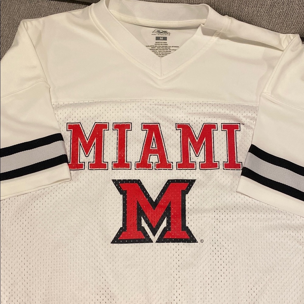 Miami White & Red Men’s Jersey Shirt